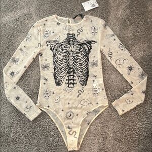 Skeleton Print Kids One Piece